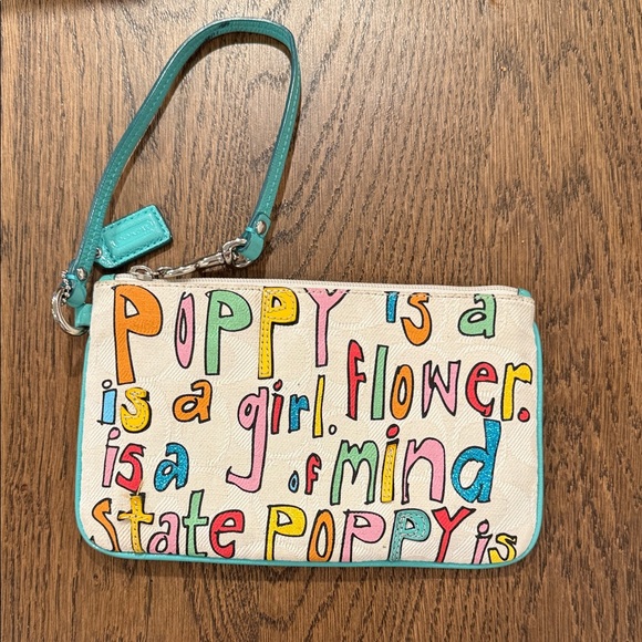 Coach Handbags - Coach Y2K Poppy Multicolor Wristlet Pouch